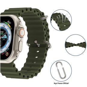 Pulseira Oceano - Verde Militar